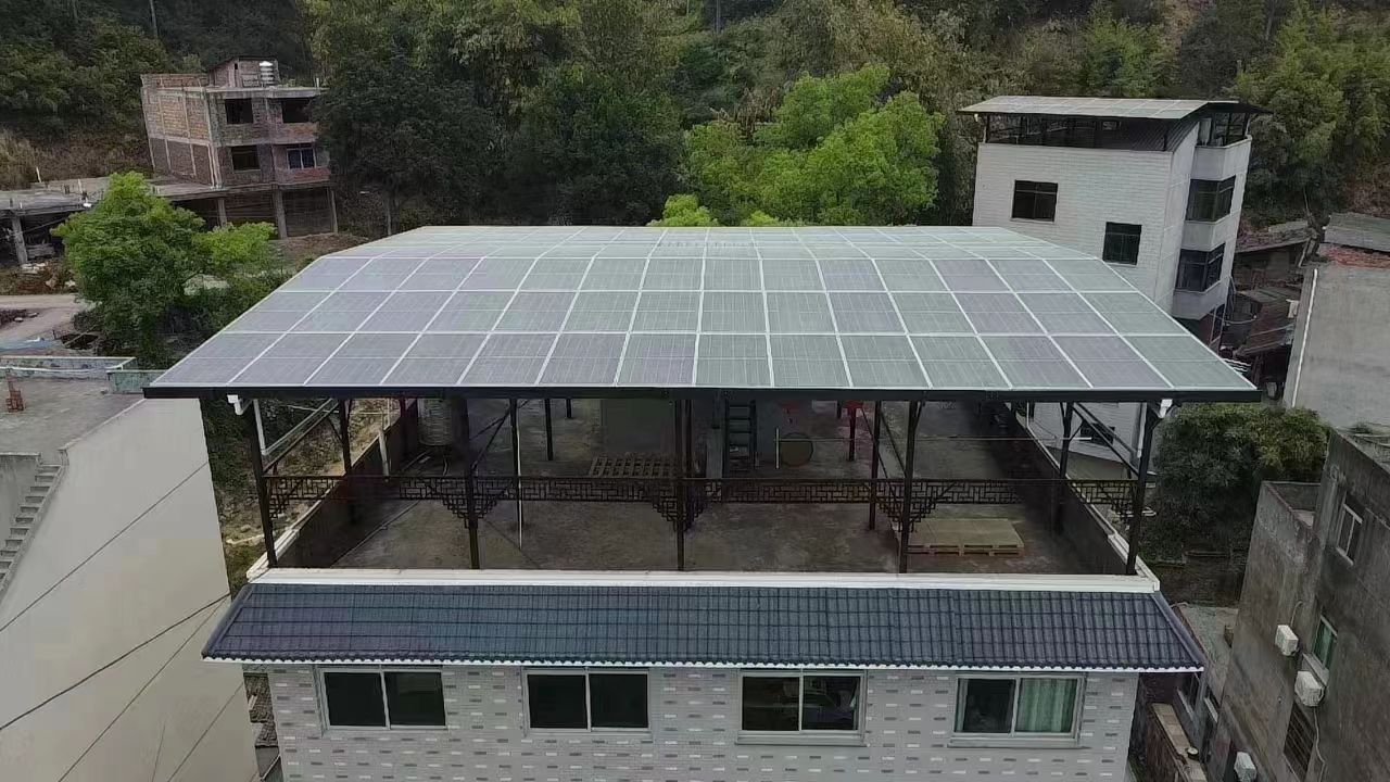 漳州15kw+10kwh自建别墅家庭光伏储能系统